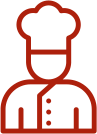Chef hat icon representing handcrafted pies